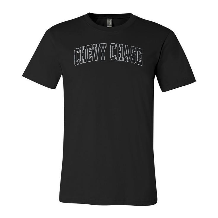 Chevy Chase Maryland Md Vintage Sports Navy Jersey T-Shirt