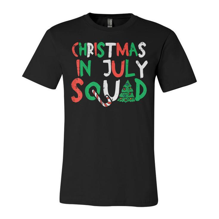 Christmas In July Squad Funny Summer Xmas Men Women Kids  Unisex Jersey Short Sleeve Crewneck Tshirt