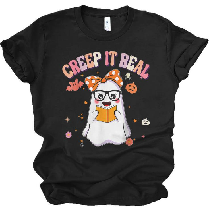 Creep It Real Ghost Kids Boys Girls Halloween Costume  Men Women T-shirt Unisex Jersey Short Sleeve Crewneck Tee