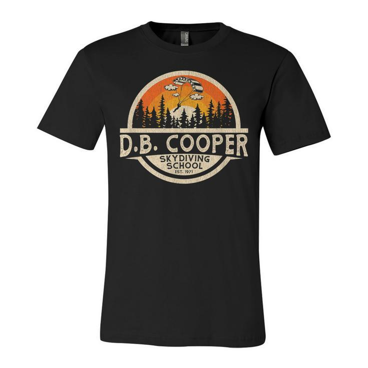 Db Cooper Skydiving School  V2 Unisex Jersey Short Sleeve Crewneck Tshirt