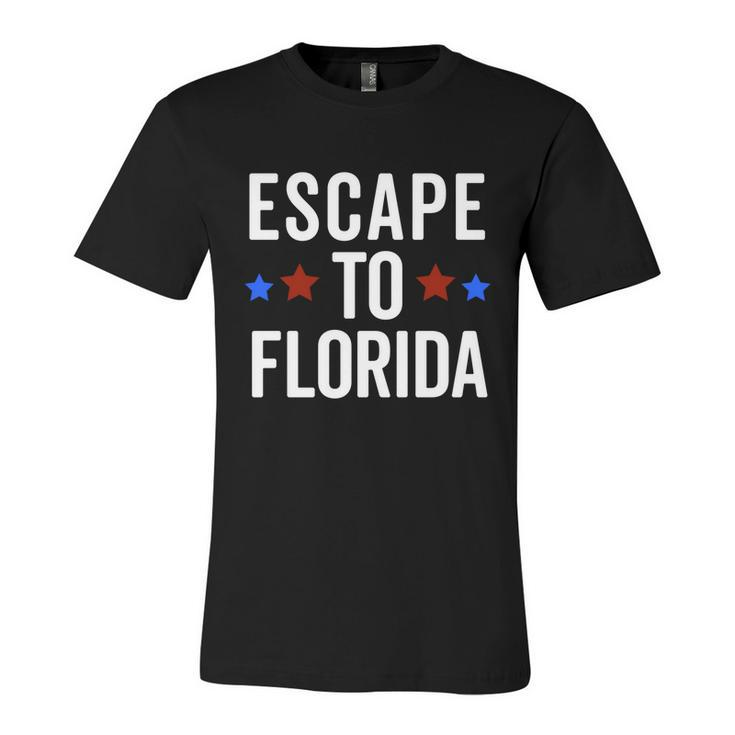 Desantis Escape To Florida Cute Gift Meaningful Gift Unisex Jersey Short Sleeve Crewneck Tshirt