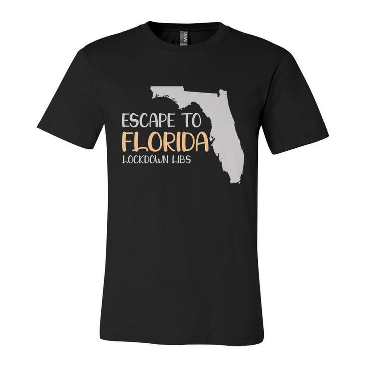 Desantis Escape To Florida Cute Gift Unisex Jersey Short Sleeve Crewneck Tshirt