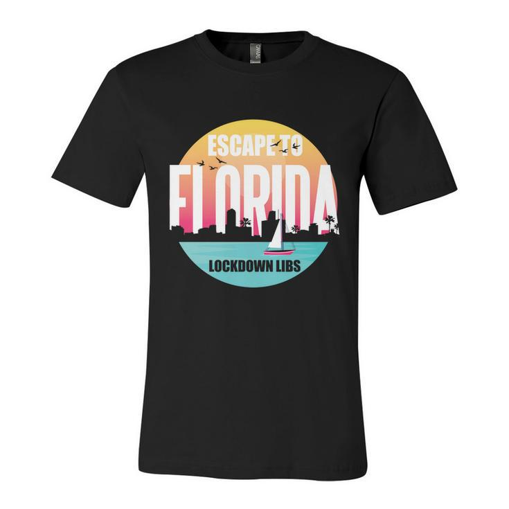 Desantis Escape To Florida Gift V3 Unisex Jersey Short Sleeve Crewneck Tshirt
