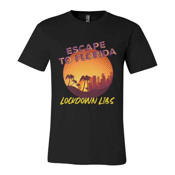 Desantis Escape To Florida Great Gift V2 Unisex Jersey Short Sleeve Crewneck Tshirt