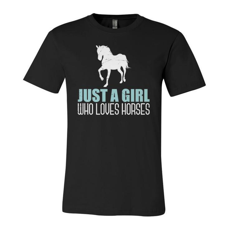 Equestrian Animal Horse Riding Horse Girls Horse Jersey T-Shirt