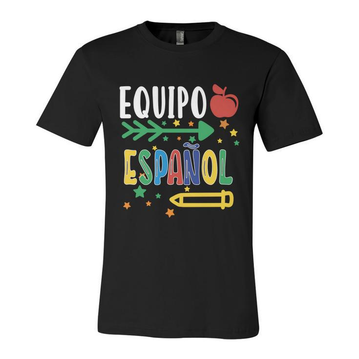 Equipo Espanol Spanish Teacher Regalo Para Maestra Gift Unisex Jersey Short Sleeve Crewneck Tshirt
