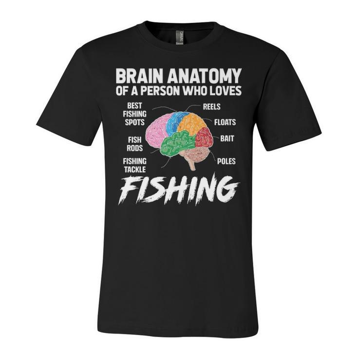 Fishing Brain Unisex Jersey Short Sleeve Crewneck Tshirt