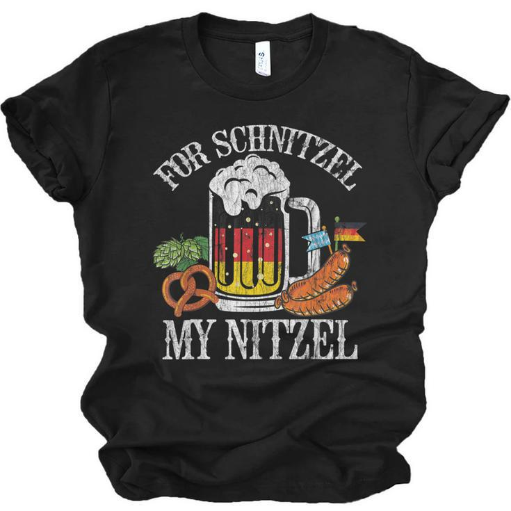 For Schnitzel My Nitzel Funny Oktoberfest German Beer Wurst  Men Women T-shirt Unisex Jersey Short Sleeve Crewneck Tee