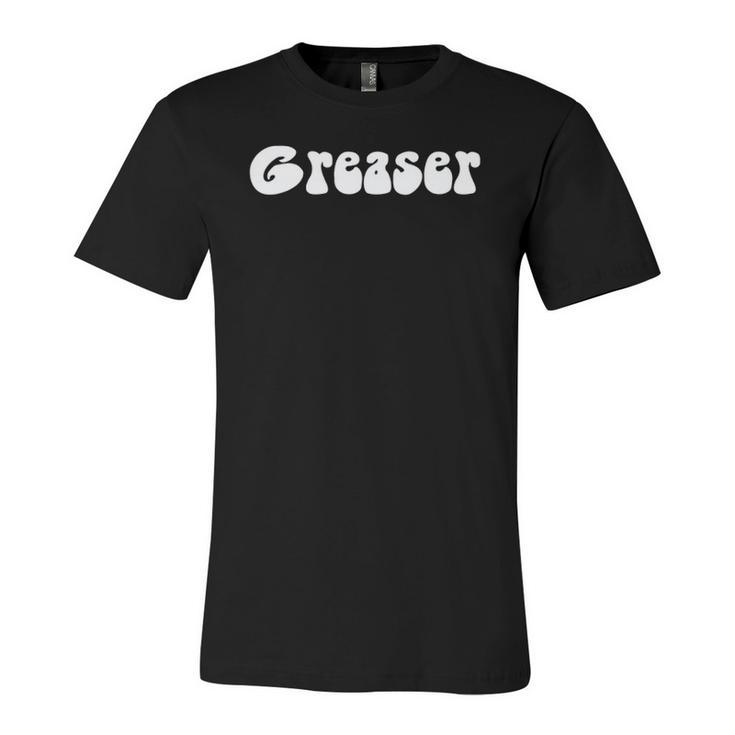 Fun Retro 1950&8217S Vintage Greaser White Text Jersey T-Shirt