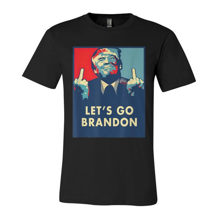 Funny Anti Biden Donald Trump Let’S Go Brandon Unisex Jersey Short Sleeve Crewneck Tshirt