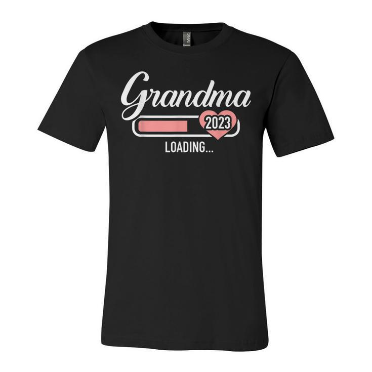 Grandma 2023 Loading For Pregnancy Announcement  V2 Unisex Jersey Short Sleeve Crewneck Tshirt