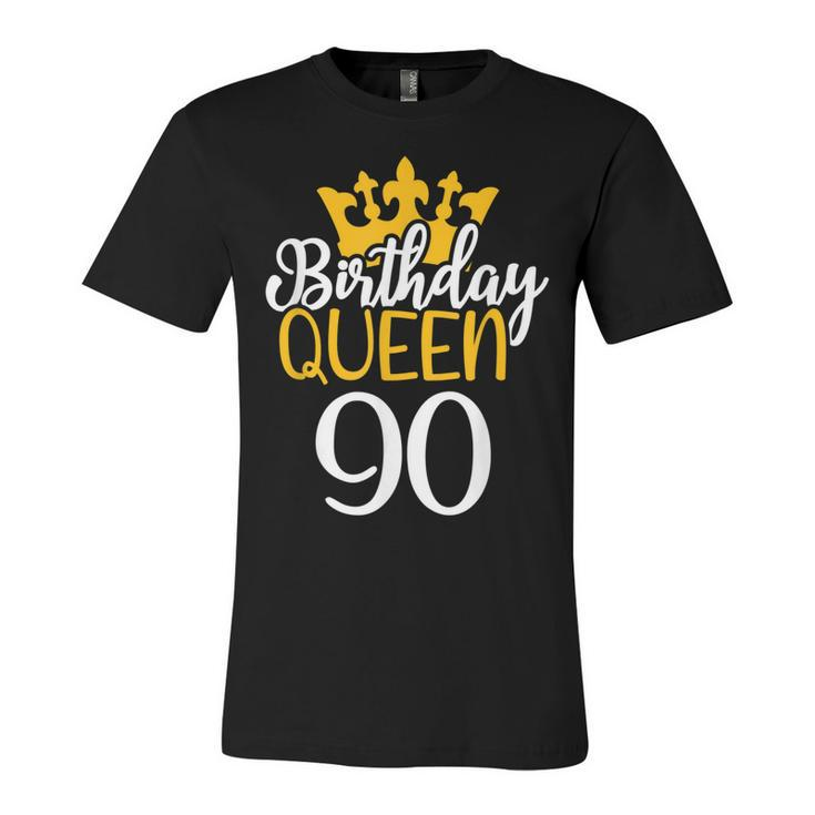 Happy 90Th Birthday Queen 90 Years Old Party Idea For Her  Unisex Jersey Short Sleeve Crewneck Tshirt