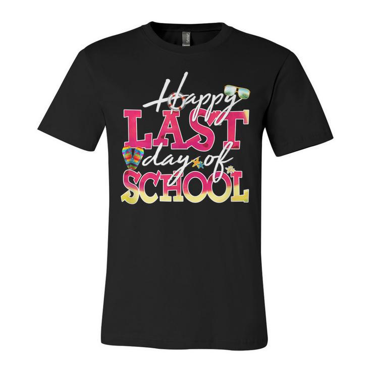 Hello Summer Teacher Student Kids Happy Last Day Of School  Unisex Jersey Short Sleeve Crewneck Tshirt