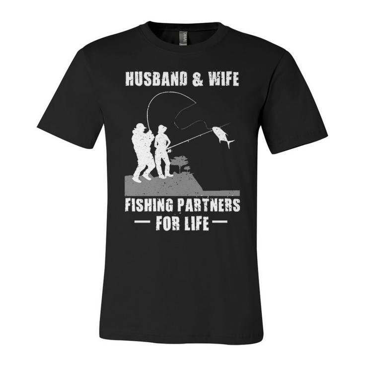 Husband And Wife - Fishing Partners Unisex Jersey Short Sleeve Crewneck Tshirt