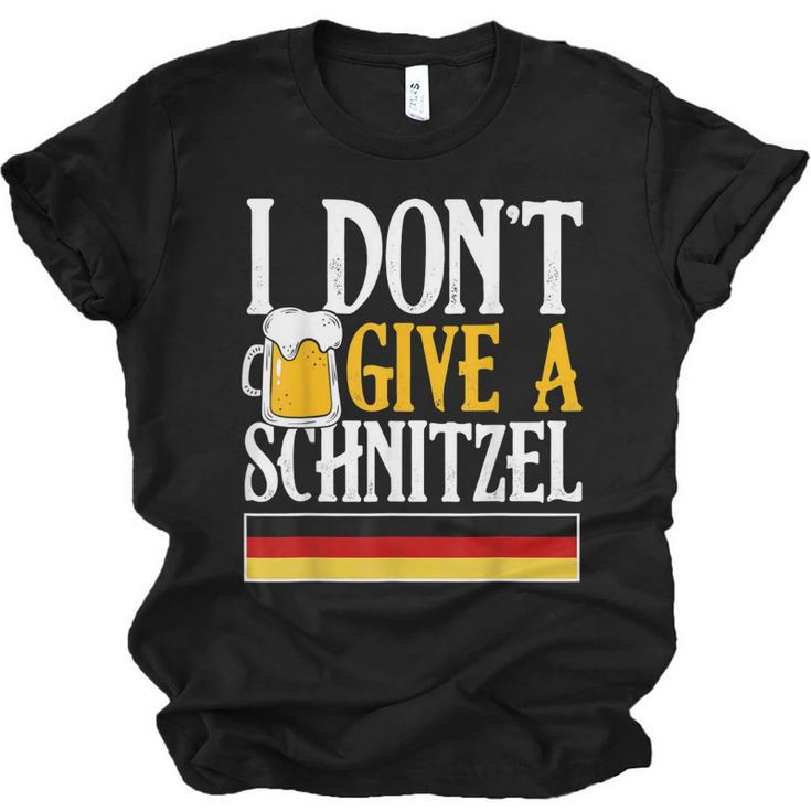 I Dont Give A Schnitzel German Beer Wurst Funny Oktoberfest  Men Women T-shirt Unisex Jersey Short Sleeve Crewneck Tee