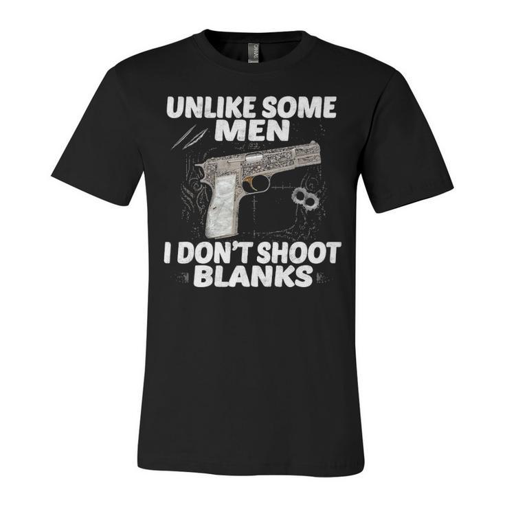 I Dont Shoot Blanks V2 Unisex Jersey Short Sleeve Crewneck Tshirt