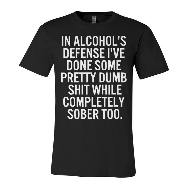 In Alcohols Defense Unisex Jersey Short Sleeve Crewneck Tshirt