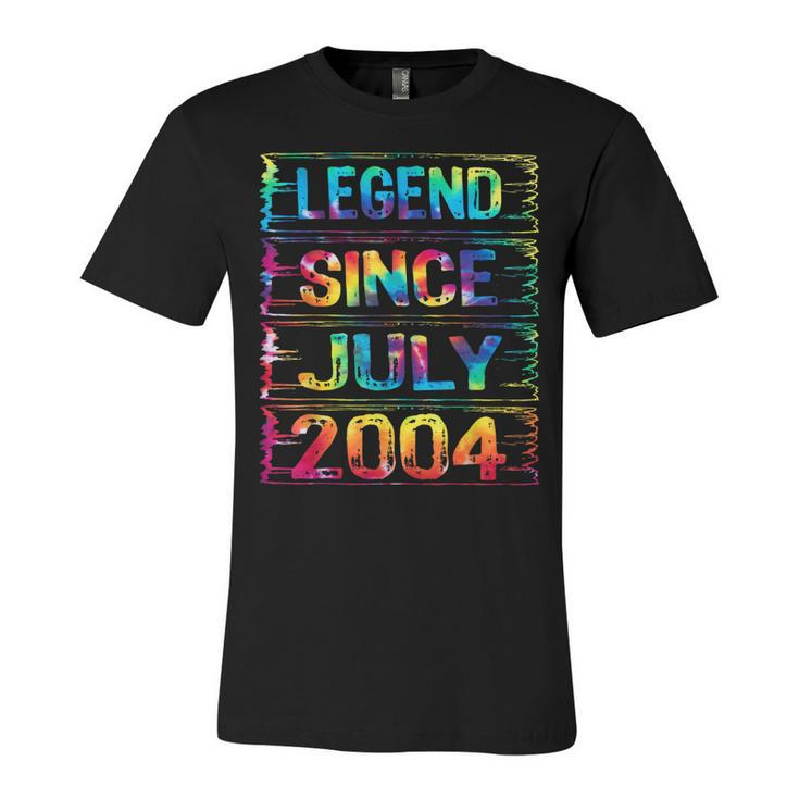 July 18 Years Old Since 2004 18Th Birthday Gifts Tie Dye  Unisex Jersey Short Sleeve Crewneck Tshirt