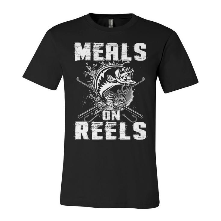 Meals On Reels Unisex Jersey Short Sleeve Crewneck Tshirt