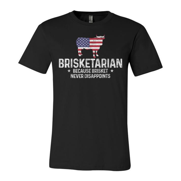 Mens Briketarian Bbq Grilling Chef State Map Funny Barbecue  V2 Unisex Jersey Short Sleeve Crewneck Tshirt