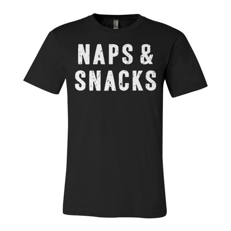 Naps And Snacks Unisex Jersey Short Sleeve Crewneck Tshirt