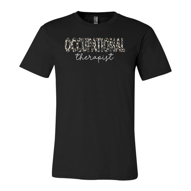 Ot Therapist Leopard Print For Occupational Therapy Jersey T-Shirt