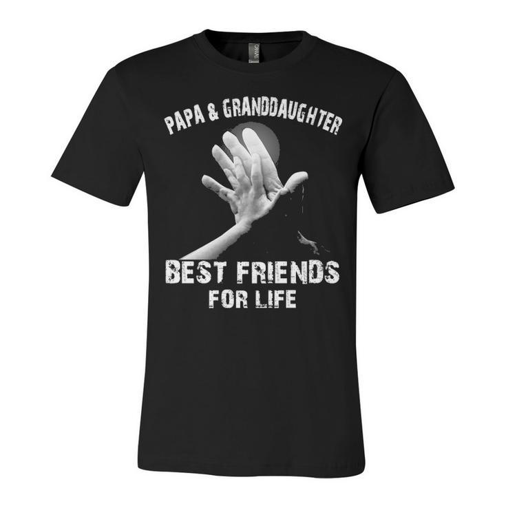 Papa & Granddaughter - Best Friends Unisex Jersey Short Sleeve Crewneck Tshirt