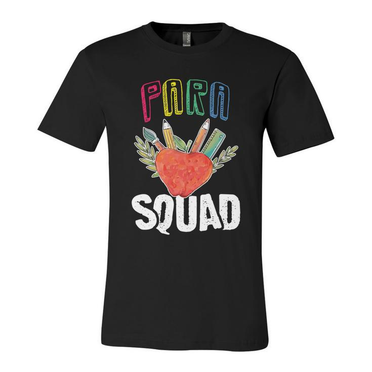 Paraprofessional Squad Para Squad Special Ed Teacher Great Gift Unisex Jersey Short Sleeve Crewneck Tshirt
