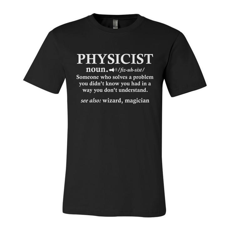 Physicist Wizard Scientist Science Physics Gift For Teacher Cute Gift Unisex Jersey Short Sleeve Crewneck Tshirt