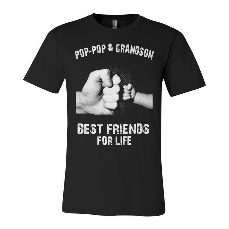 Pop-Pop & Grandson - Best Friends Unisex Jersey Short Sleeve Crewneck Tshirt