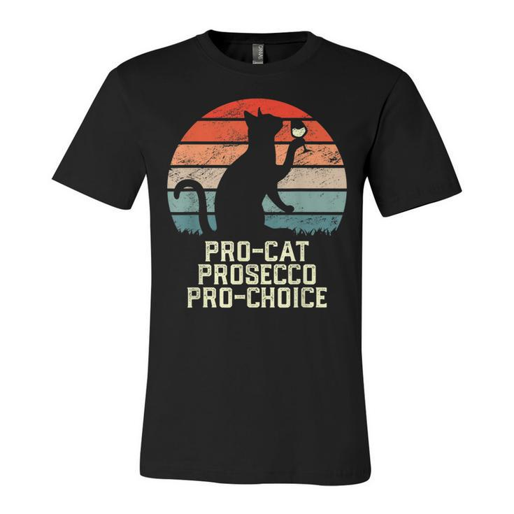 Pro-Cat Prosecco Pro Choice Scotus Defend Roe Funny Meme  Unisex Jersey Short Sleeve Crewneck Tshirt