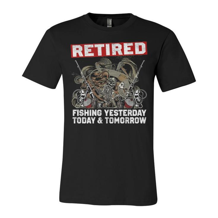 Retired Fishing Everyday Unisex Jersey Short Sleeve Crewneck Tshirt