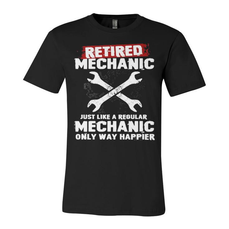 Retired Mechanic V2 Unisex Jersey Short Sleeve Crewneck Tshirt