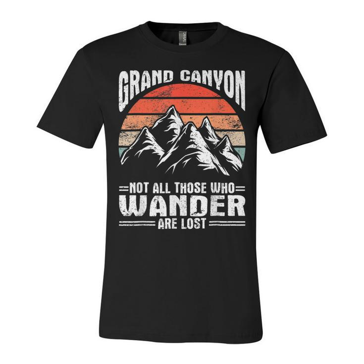 Retro Arizona Hiking Grand Canyon National Park Grand Canyon  Unisex Jersey Short Sleeve Crewneck Tshirt
