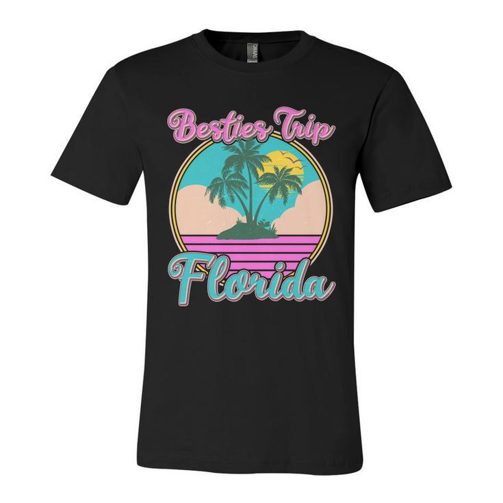 Retro Vintage Besties Trip Florida Unisex Jersey Short Sleeve Crewneck Tshirt