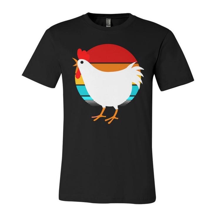 Retro Vintage Chicken V2 Unisex Jersey Short Sleeve Crewneck Tshirt