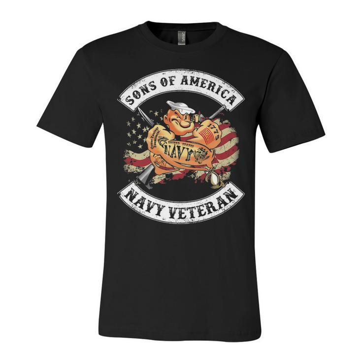 Son Of America Navy Veteran Unisex Jersey Short Sleeve Crewneck Tshirt