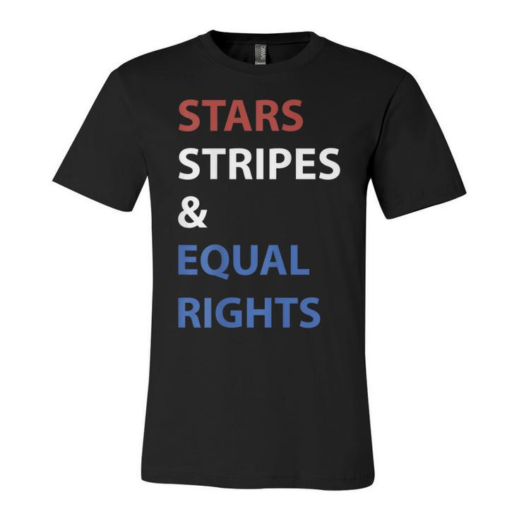 Stars Stripes And Equal Rights 4Th Of July Womens Rights  V2 Unisex Jersey Short Sleeve Crewneck Tshirt