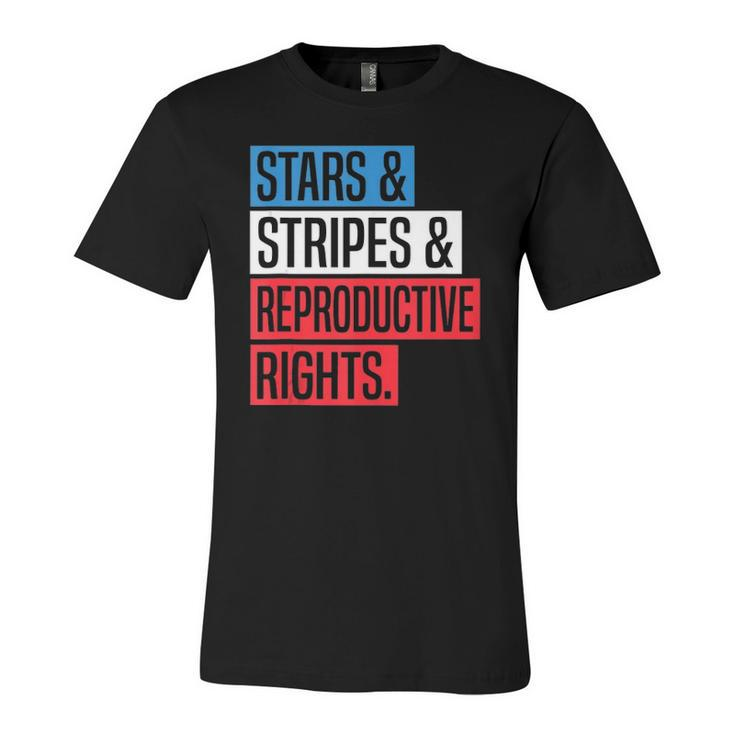 Stars Stripes And Reproductive Rights Pro Choice 4Th Of July Jersey T-Shirt