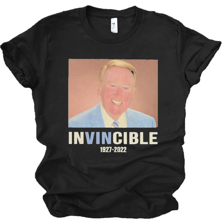 Thank You Legend Vin Scully Invincible 1927 2022  Unisex Jersey Short Sleeve Crewneck Tshirt