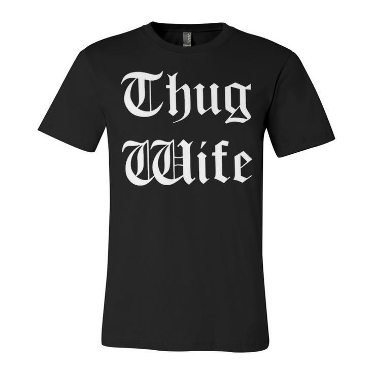 Thug Wife V3 Unisex Jersey Short Sleeve Crewneck Tshirt