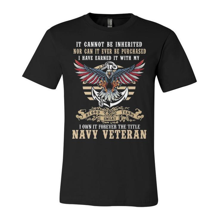 Title Navy Veteran Unisex Jersey Short Sleeve Crewneck Tshirt