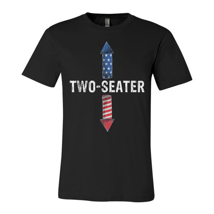 Two Seater Funny 4Th Of July Day Vintage  Unisex Jersey Short Sleeve Crewneck Tshirt