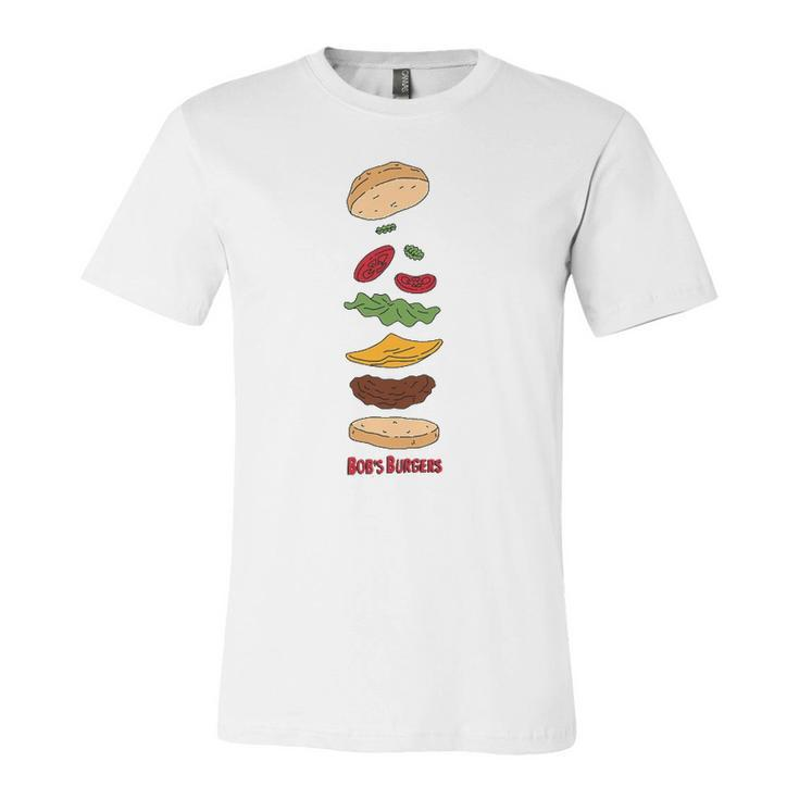 Bob&8217S Burgers Elements Of A Burger Jersey T-Shirt