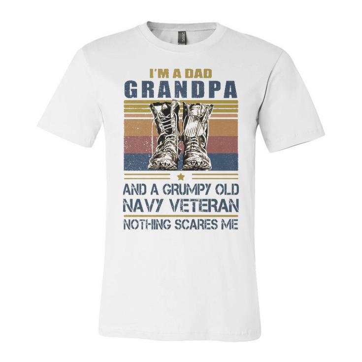 Dad Grandpa Navy Veteran Unisex Jersey Short Sleeve Crewneck Tshirt