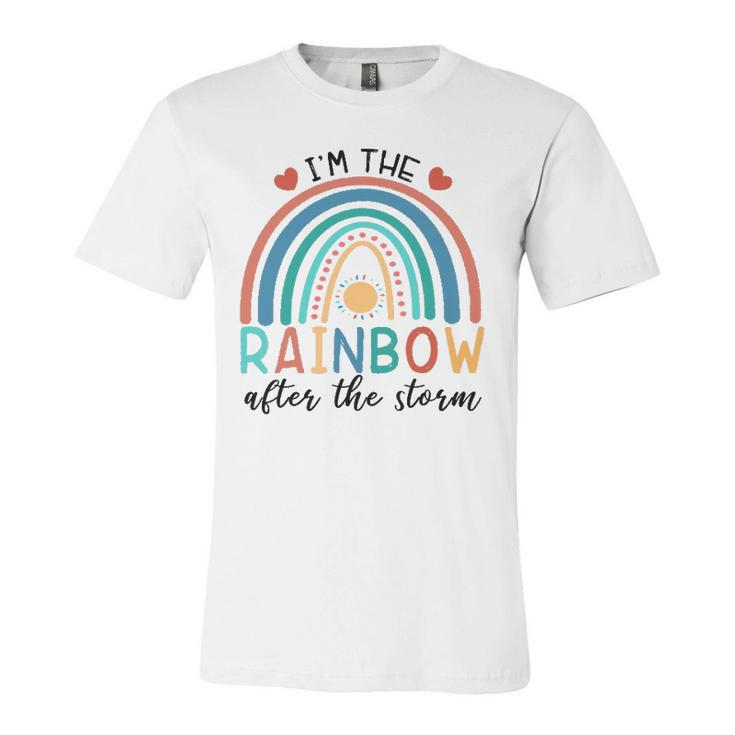 Dokz Funny I&8217M The Rainbow After The Storm Newborn Boy Girl Unisex Jersey Short Sleeve Crewneck Tshirt