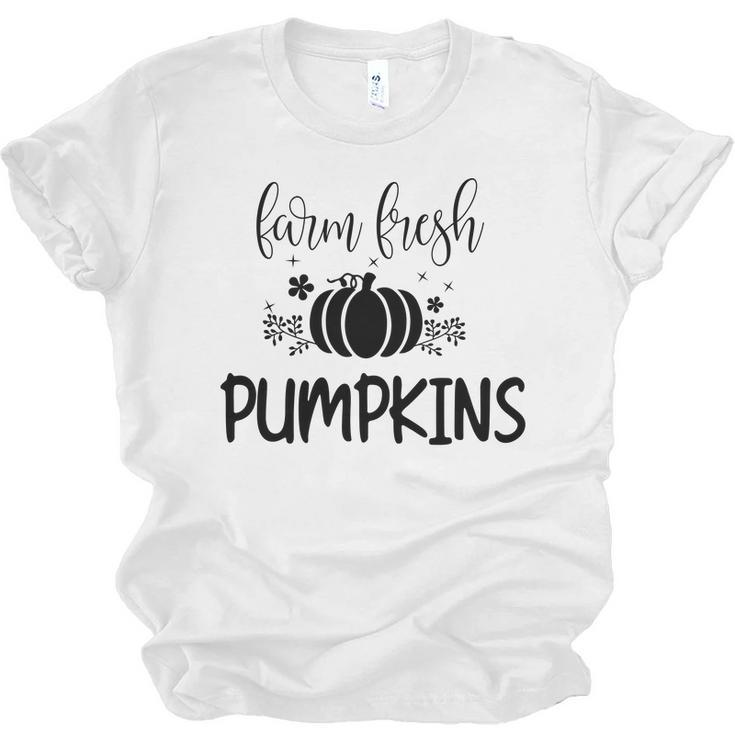 Farm Fresh Pumpkins Fall Autumn Men Women T-shirt Unisex Jersey Short Sleeve Crewneck Tee