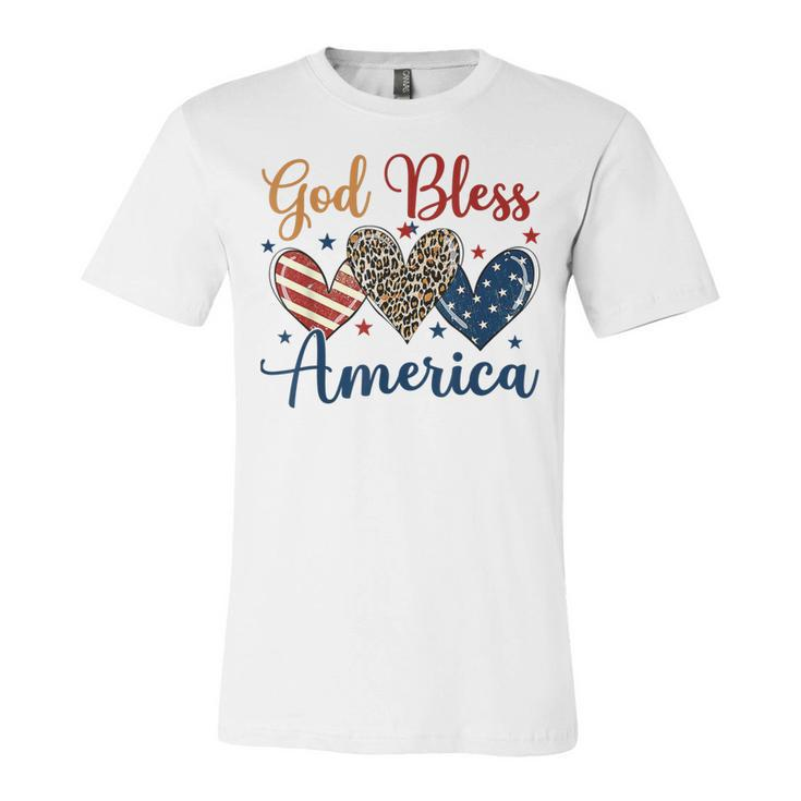 God Bless America Patriotic 4Th Of July American Christians  Unisex Jersey Short Sleeve Crewneck Tshirt