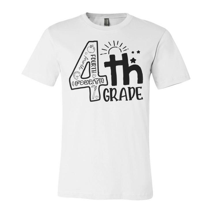 Hello 4Th Grade Teacher Boys And Team Fourth Grade Girls  V2 Unisex Jersey Short Sleeve Crewneck Tshirt