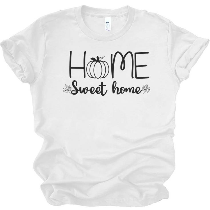 Home Sweet Home Pumpkin Hello Fall Season Men Women T-shirt Unisex Jersey Short Sleeve Crewneck Tee